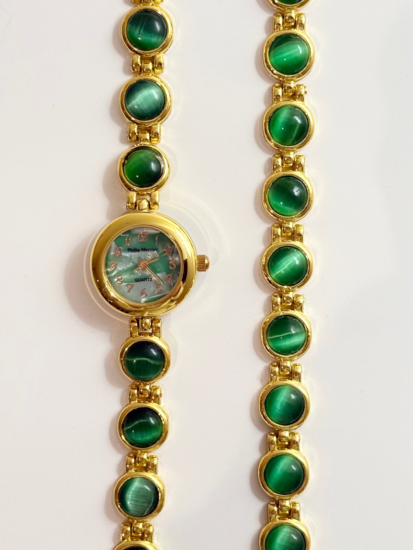 The Mercier Green Watch & Bracelet Set