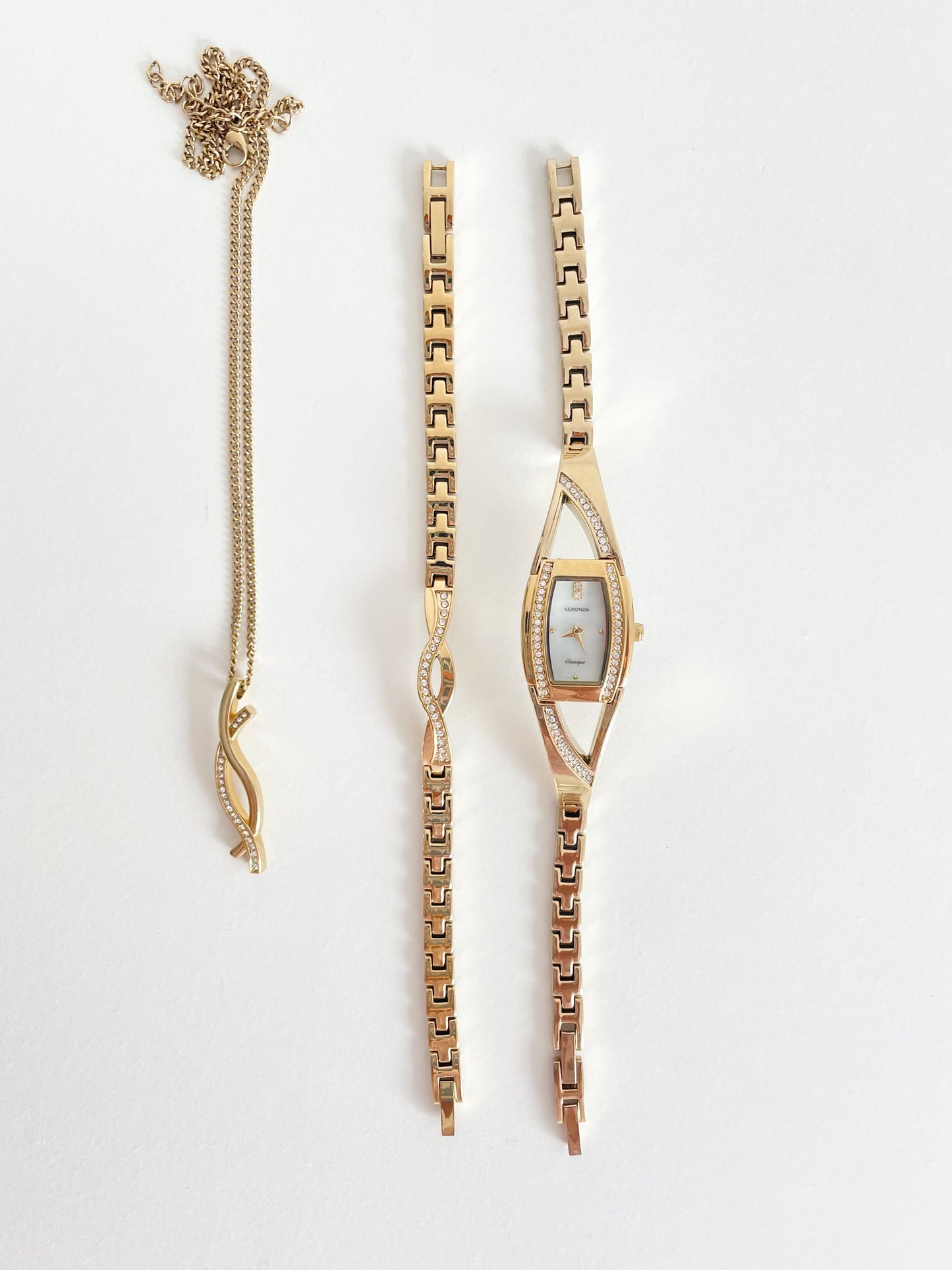 The Genevieve Watch, Bracelet & Necklace Set