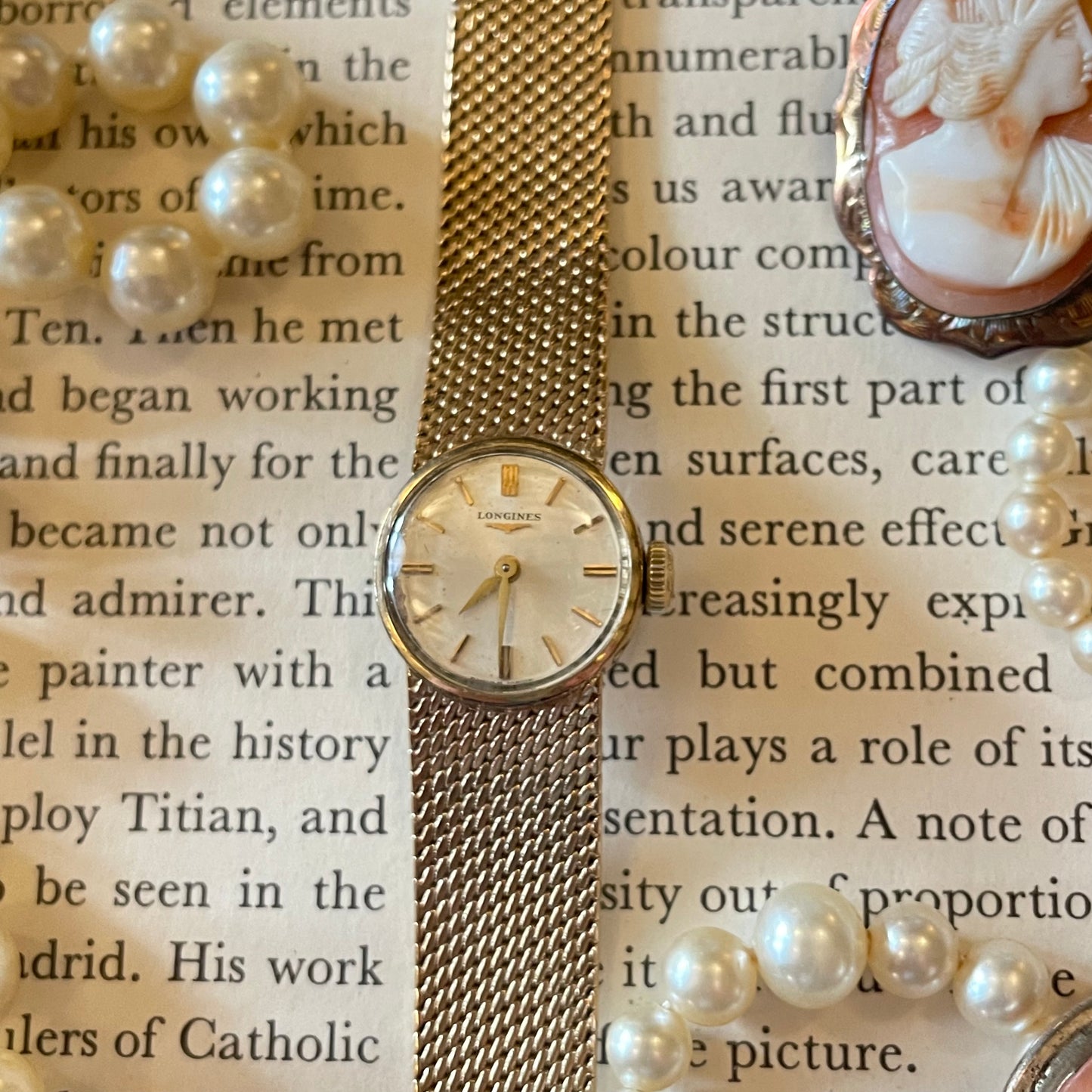 Gold Longines Watch