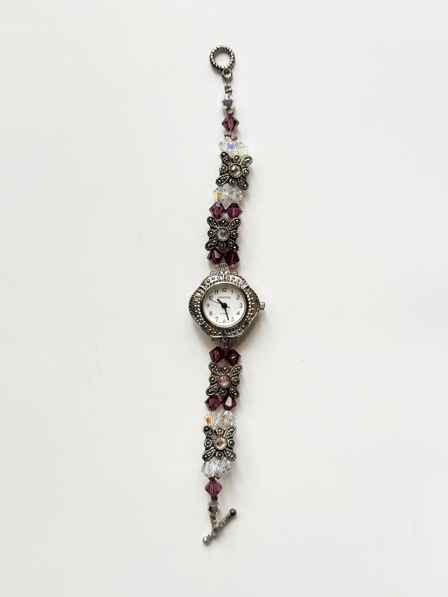 The Lilac Beaded Geneva Watch