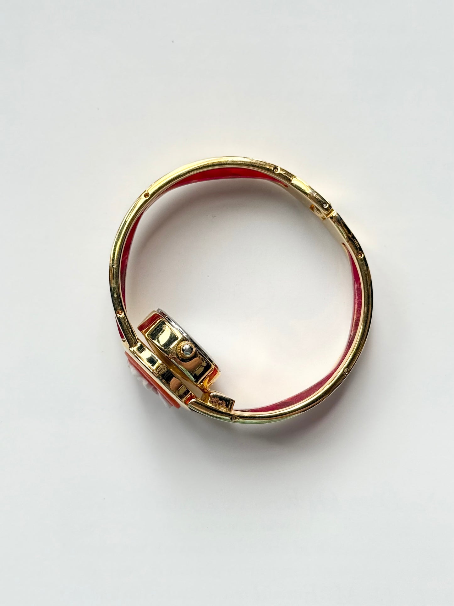 The Cameo Geneva Red Watch Bangle