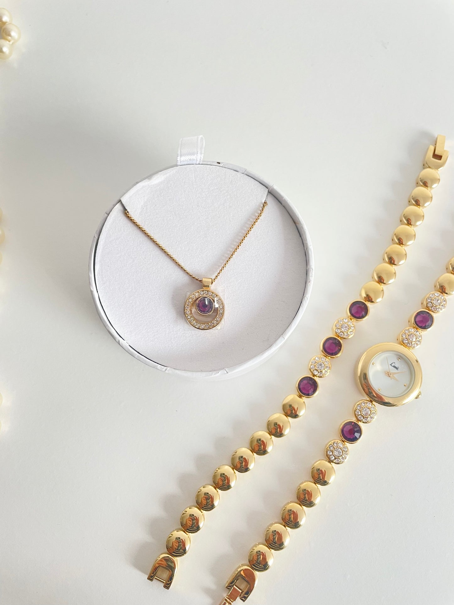 The Eliza Watch, Bracelet & Necklace Set