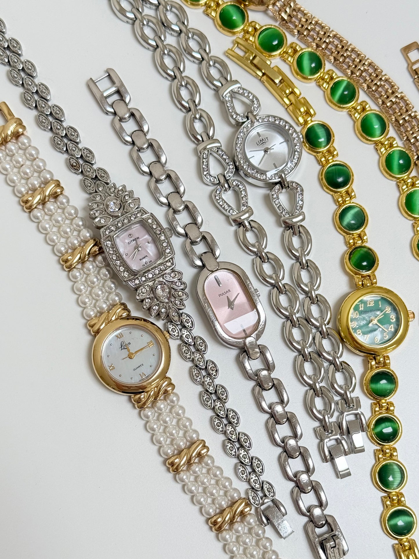 The Mercier Green Watch & Bracelet Set