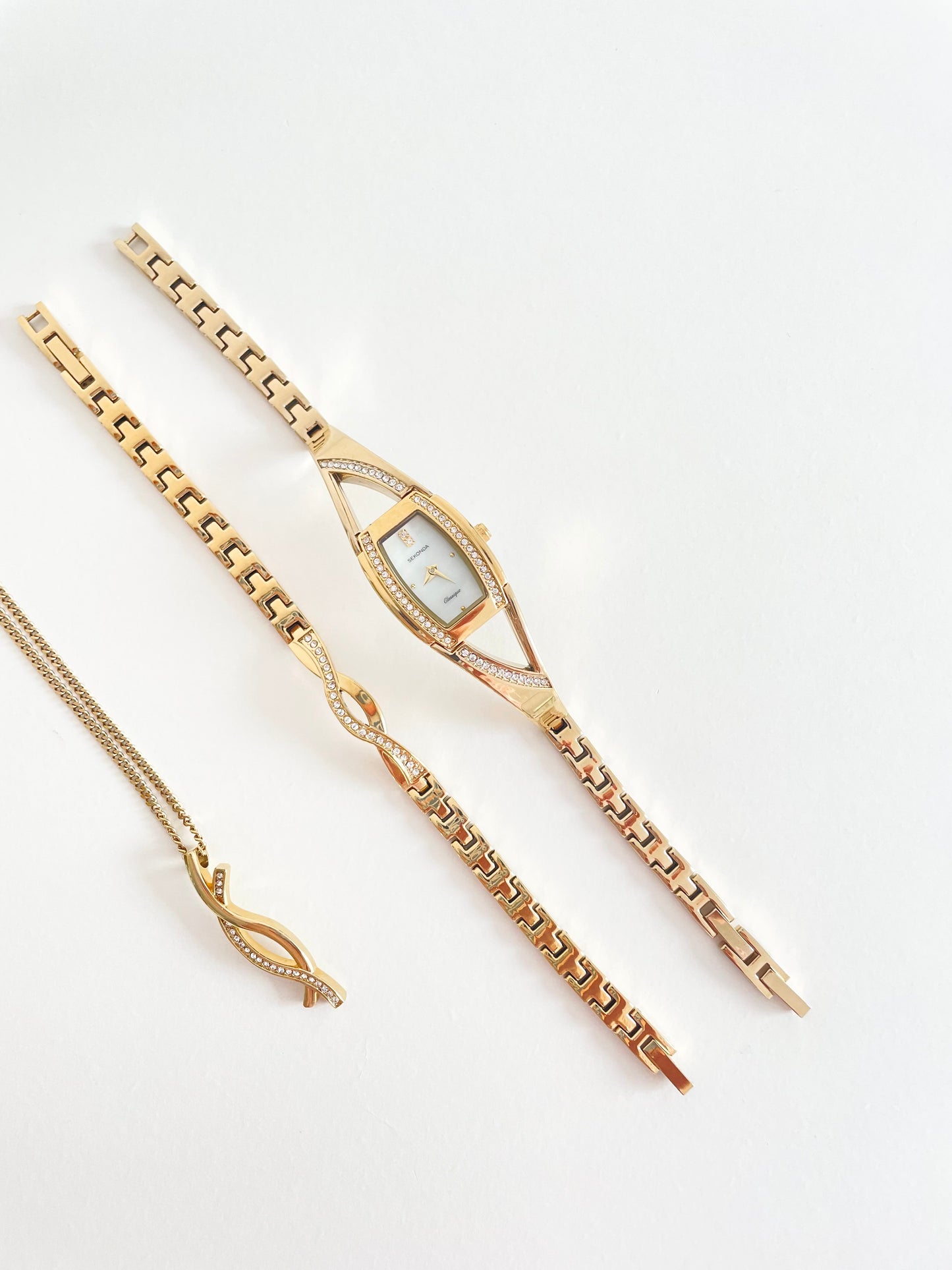 The Genevieve Watch, Bracelet & Necklace Set