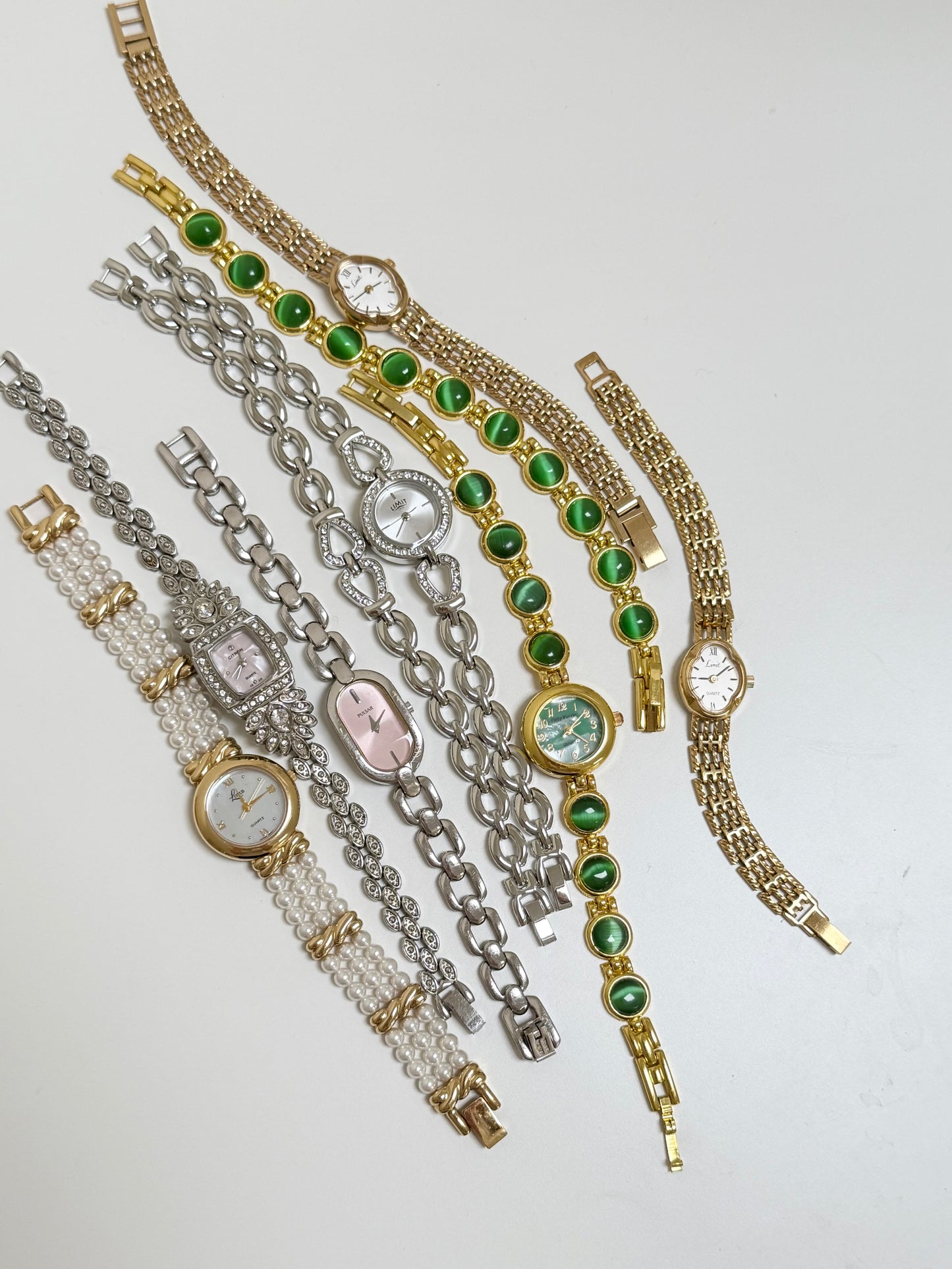 The Mercier Green Watch & Bracelet Set