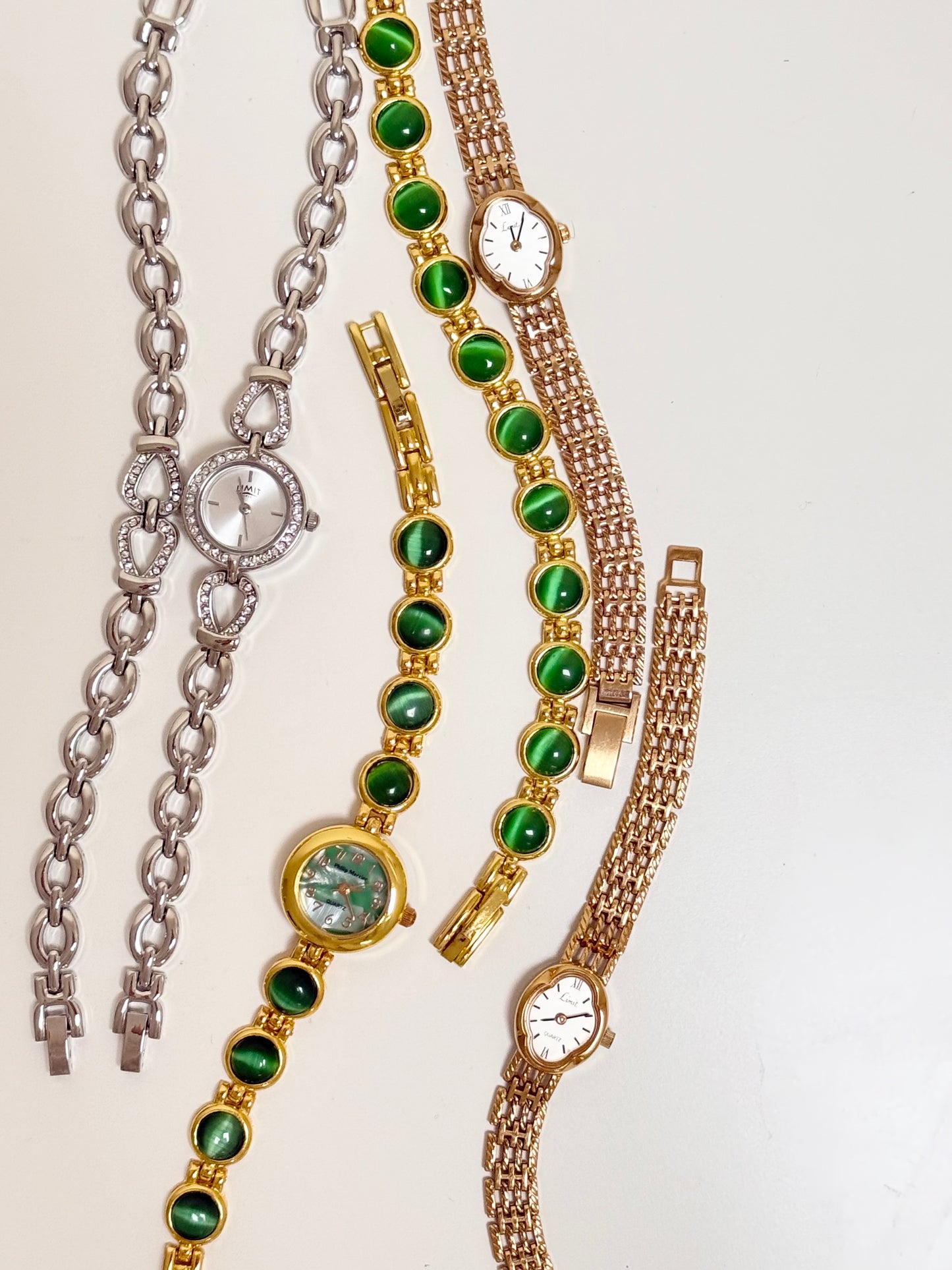 The Mercier Green Watch & Bracelet Set