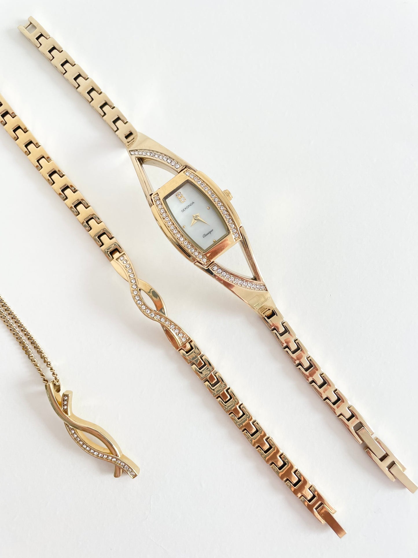 The Genevieve Watch, Bracelet & Necklace Set