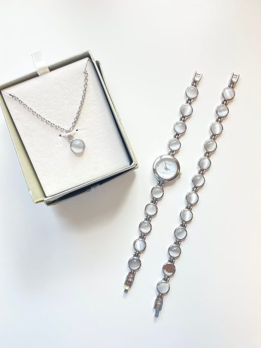 The Flossie Watch, Bracelet & Necklace Set