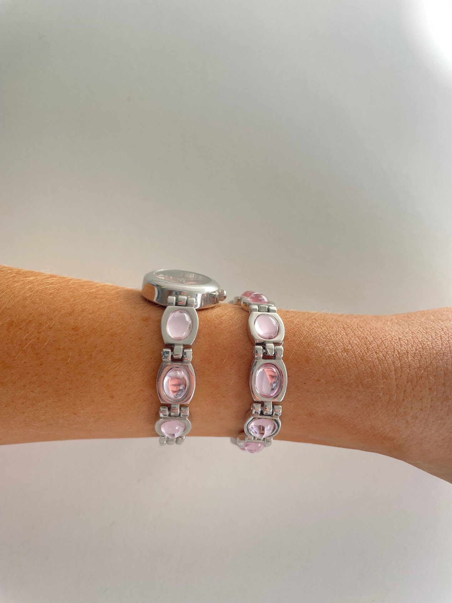 The Lucinda Pink Watch & Bracelet Set