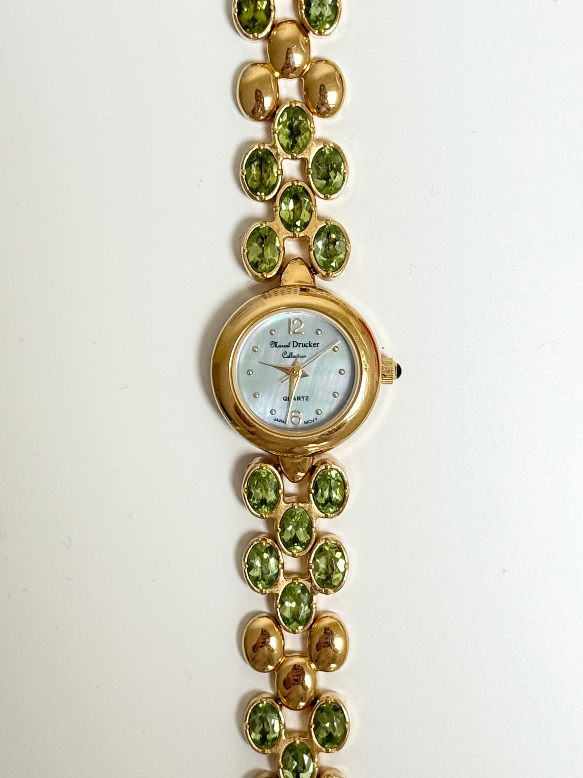Marcel Drucker Collection Watch Green Band Green Face New Battery The Marcel Drucker Green Watch – Adored Again main image 4