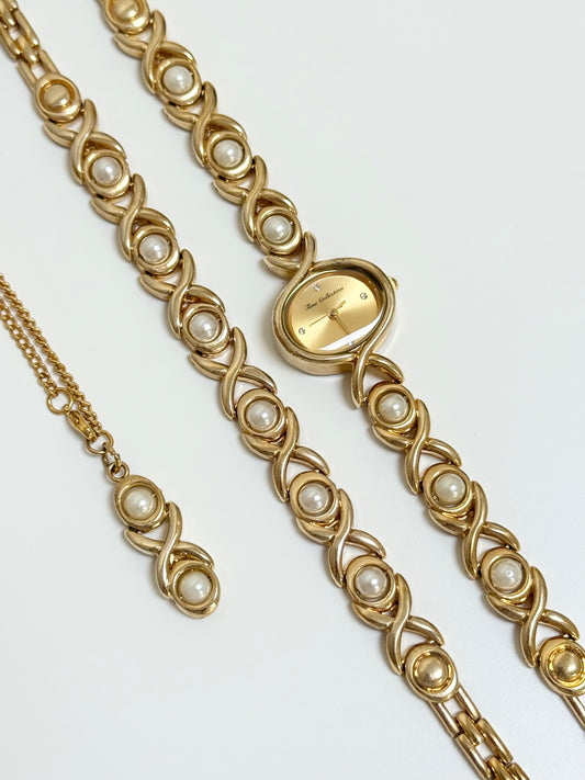 The Sinead Watch, Bracelet & Necklace Set