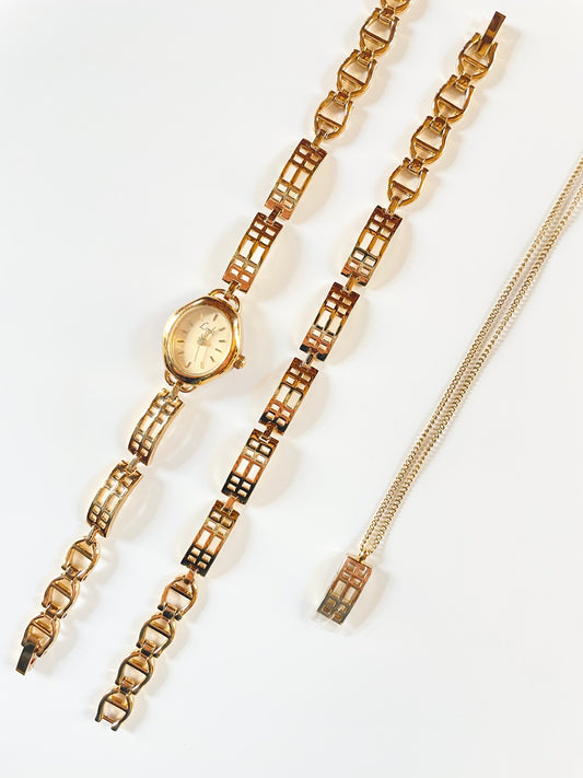 The Patricia Watch, Bracelet & Necklace Set