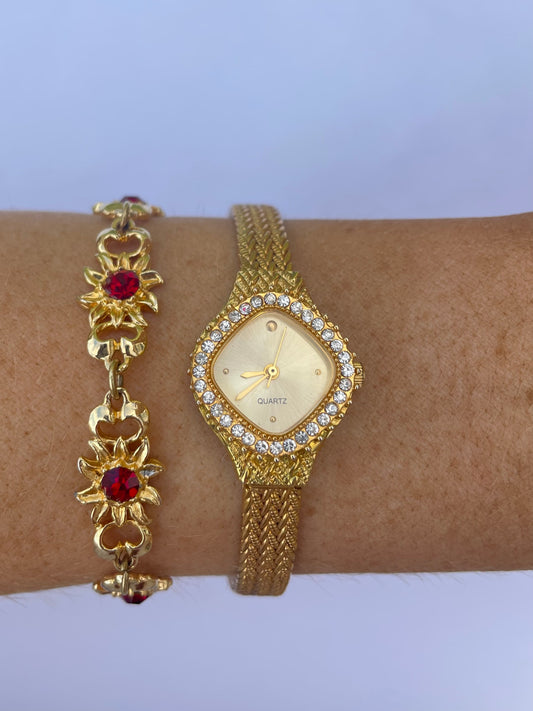 Quartz Diamanté Watch