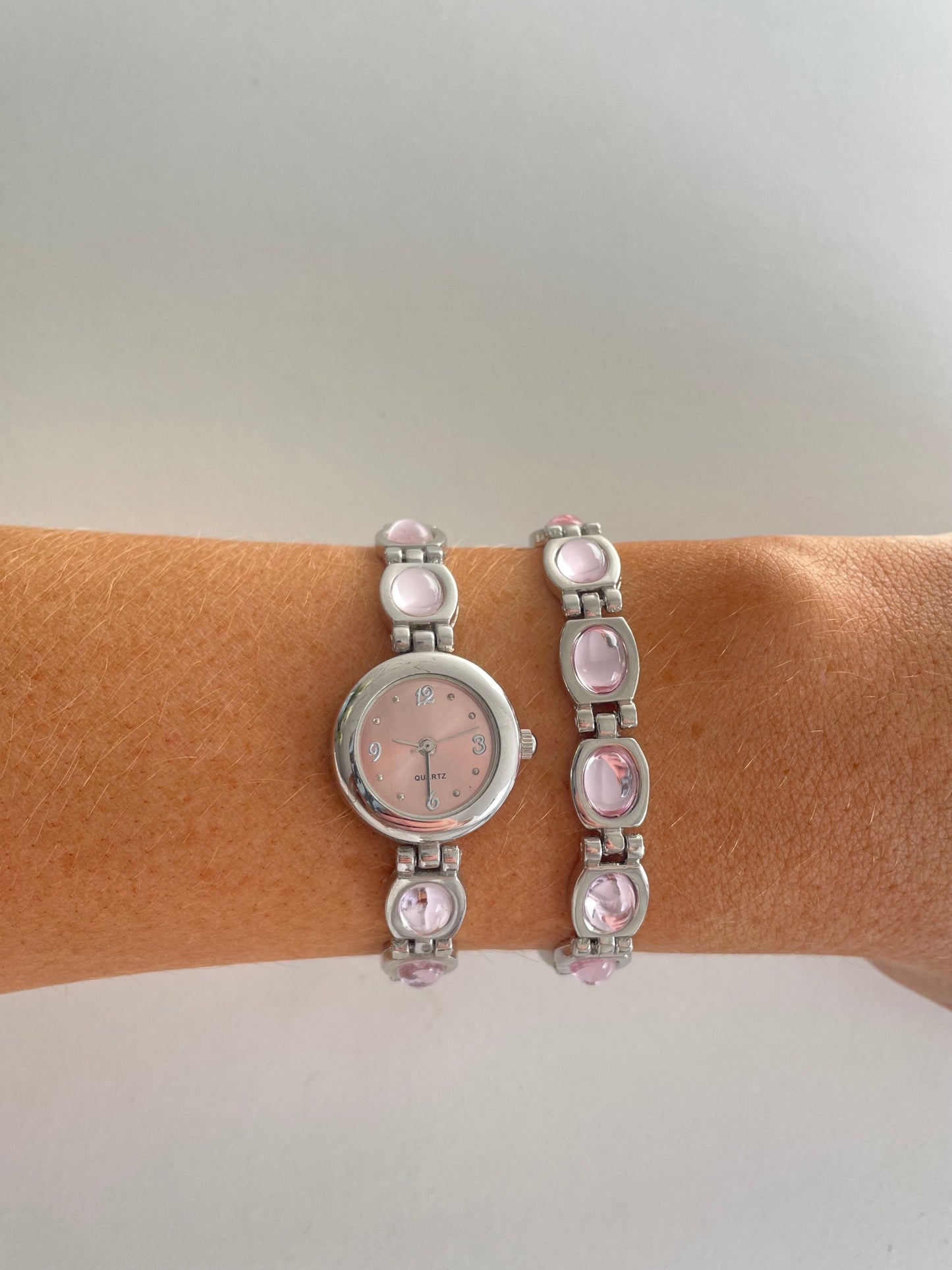 The Lucinda Pink Watch & Bracelet Set