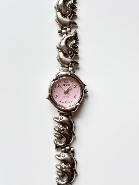 The Dolphin Pink Watch