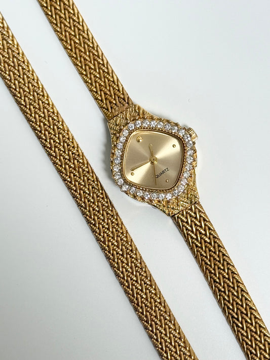 The Crystal Watch & Bracelet Set
