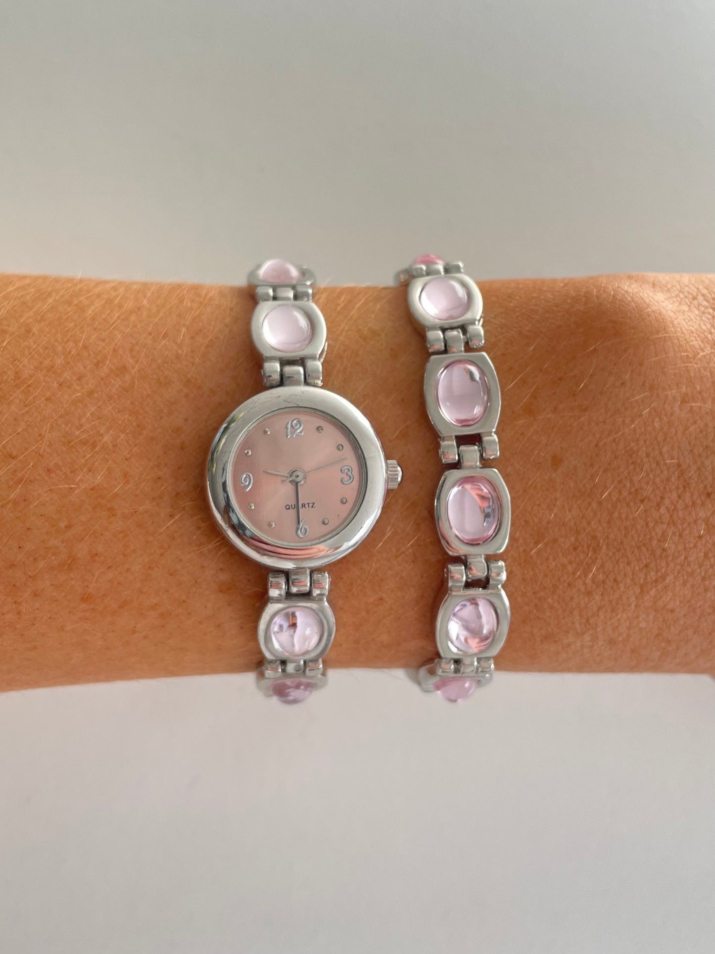 The Lucinda Pink Watch & Bracelet Set